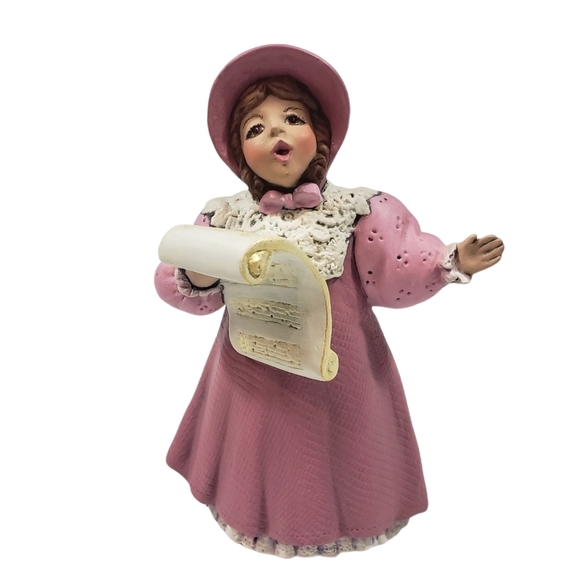 Victorian Ceramic Figurines Family Christmas Carolers Singers Decor Display - Picture 11 of 14